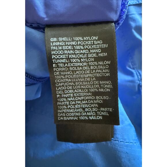 The North Face Women's L Blue Venture Rain Jacket HyVent Waterproof Hooded A8AS - Picture 8 of 9